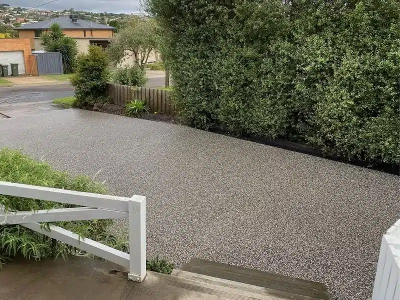 Here is a concrete driveway we completed in Geelong.